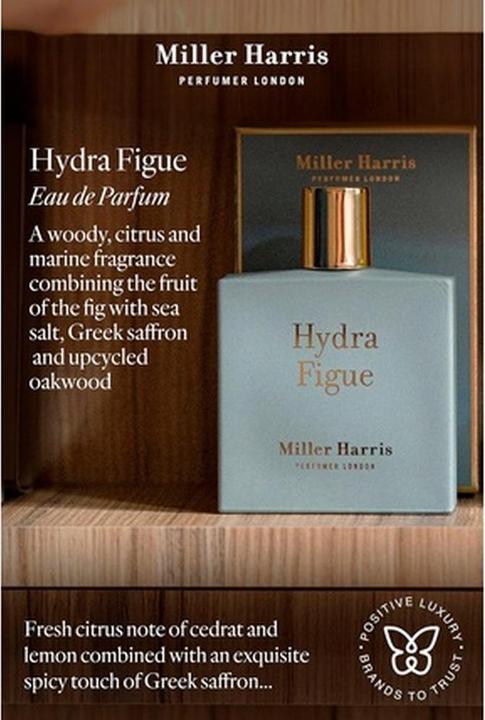Actual product image Miller Harris Hydra Figue Eau de Parfum Fig Woody Aquatic Perfume 100ml (Eau de parfum, 100 ml)