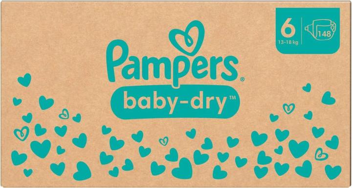 Actual product image Pampers Baby-Dry (Size 6, Monthly box, 148 pcs.)