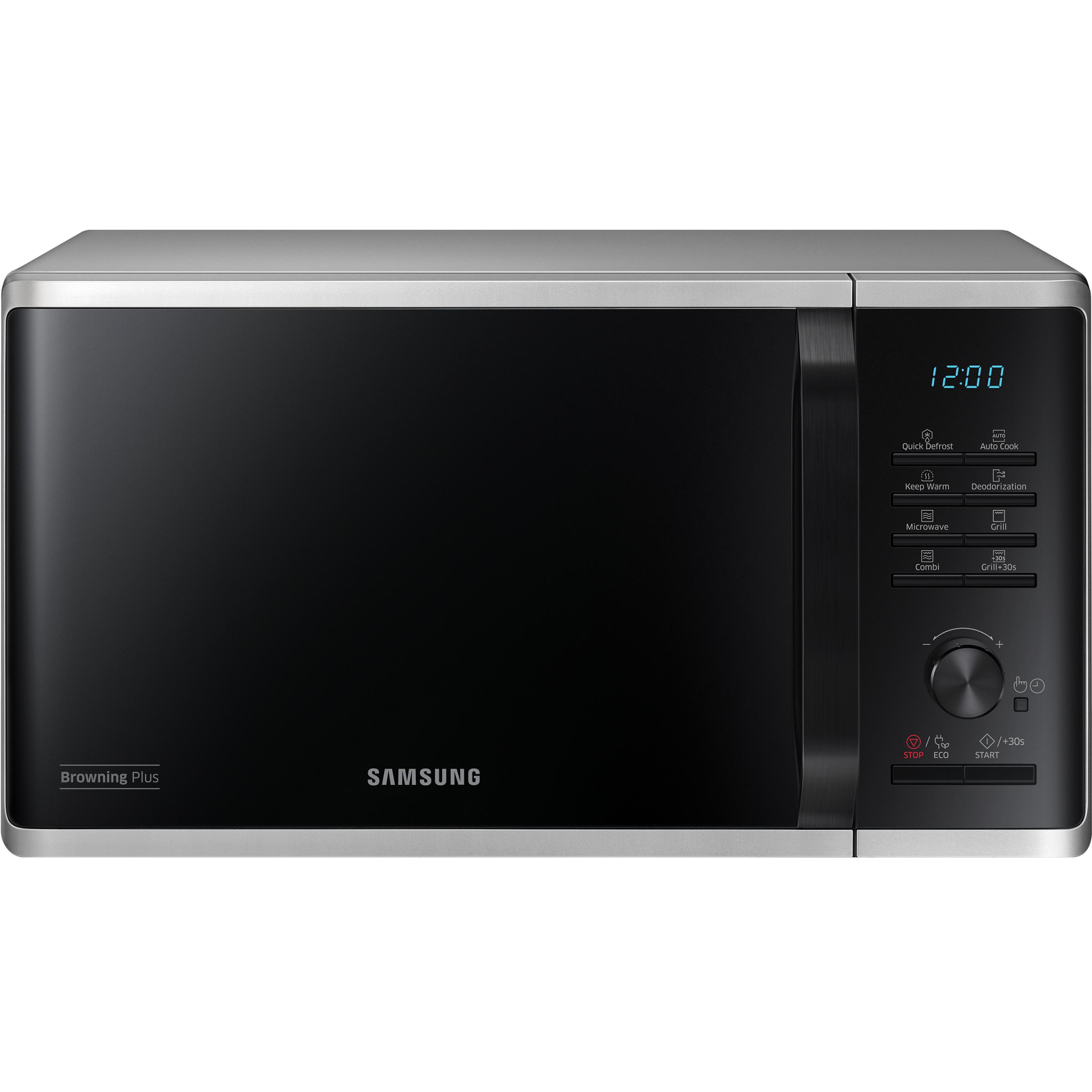 Samsung Grill-Mikrowelle, Mikrowelle, Schwarz, Silber