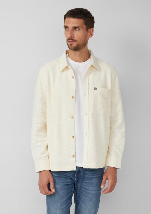 Immagine prodotto s.Oliver Hemd Overshirt in Bouclé-Optik mit Kentkragen (S)