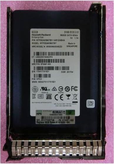 Produktbild HP Hewlett-Packard 960GB SATA 6G SFF RI DS SSD (960 GB)