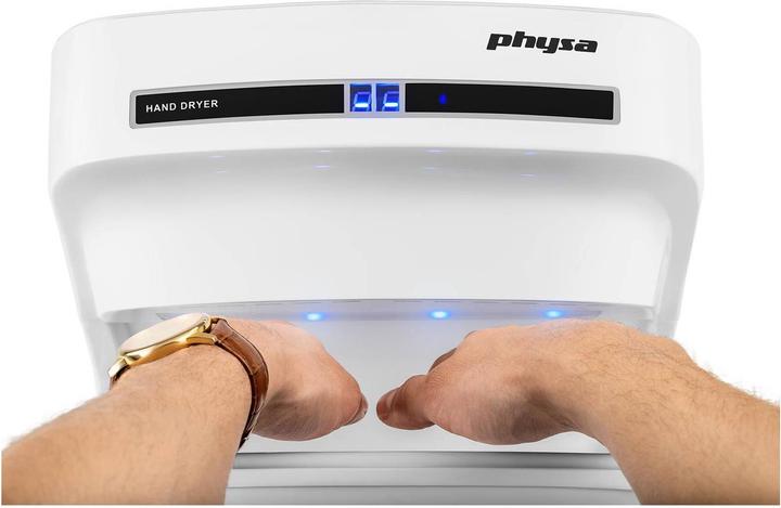 Produktbild Physa Händetrockner Airblade Elektrischer Handtrockner Wandhandtrockner 1650 W Weiss