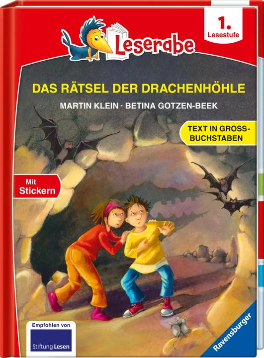 Produktbild Ravensburger Das Rätsel der Drachenhöhle - Leserabe ab 1. Klasse - Erstlesebuch für Kinder ab 6 Jahren (in (Deutsch, Betina Gotzen-Beek, Martin Klein, 2022)