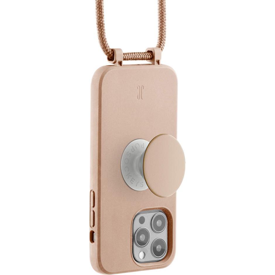 Thumbnail - PopSockets Just Elegance Necklace Case + (Apple iPhone 14 Pro), Smartphone Hülle, Beige