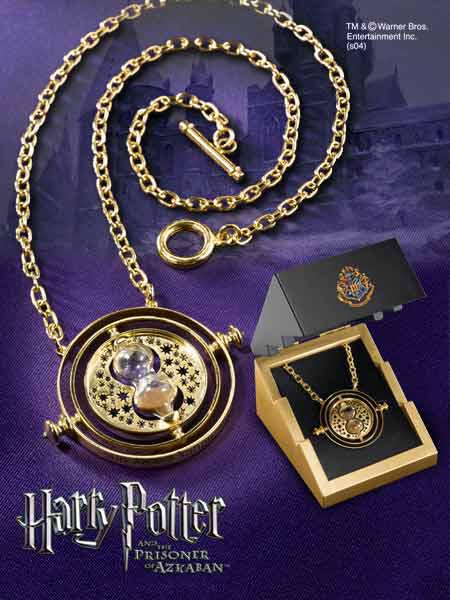 Produktbild Noble Collection Harry Potter Der Zeitumkehrer Sterling Silber vergoldet