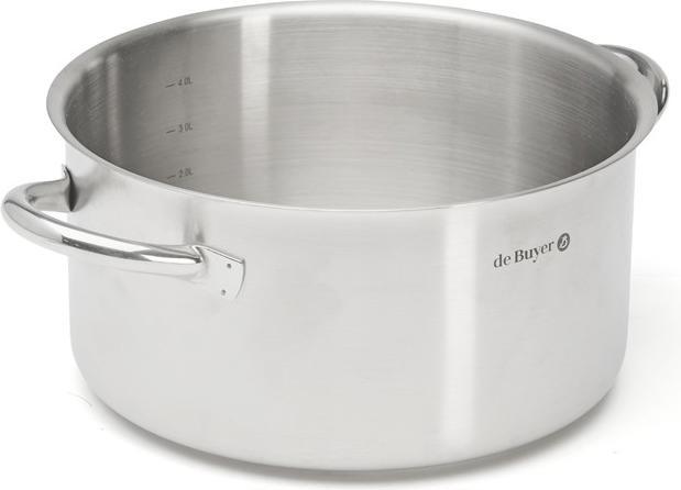 Produktbild de Buyer PRIM'APPETY Kochtopf nieder Ø24cm, Induktion (Kochtopf, Edelstahl, 24 x 15 cm)