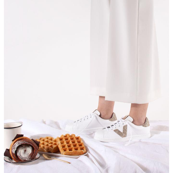 Image du produit Victoria baskets en cuir tennis glitter (41)