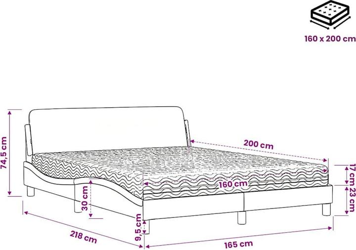 Image du produit vidaXL Bettgestell (160 x 200 cm)