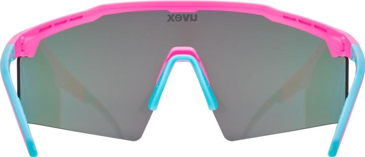 Actual product image Uvex flowline (Pink matt, Mirror Blue)