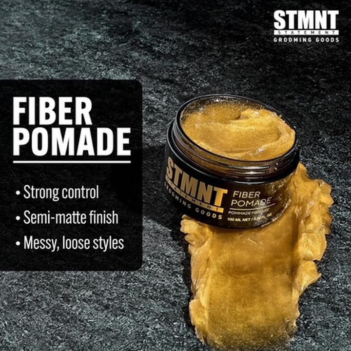 Immagine prodotto STMNT Grooming Goods Fiber Pomade Semi-Matte Finish Strong Control (Pomata, 100 ml)