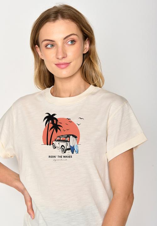 Produktbild Greenbomb Women's Nature Beach Trip Stop T-Shirt (XL)