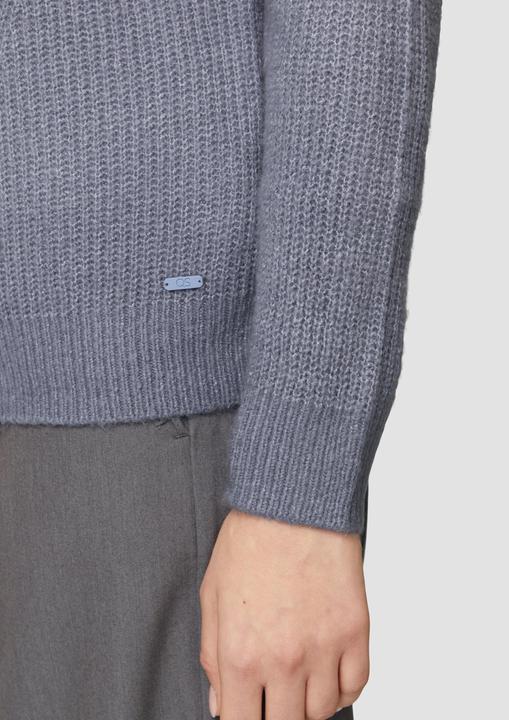 Produktbild S.Oliver Strickpullover Flauschiger Strickpullover mit Ajourmuster (M)