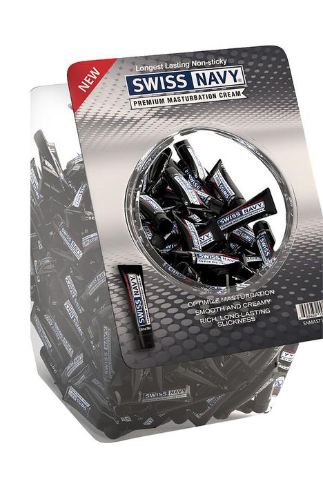Actual product image Swiss Navy Premium Masturbation Cream - 10ml/50pcs Fishbowl (10 ml)