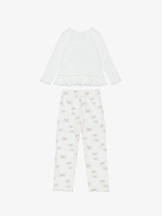 Produktbild Sanetta Pyjama weiss/klein gemustert (128)