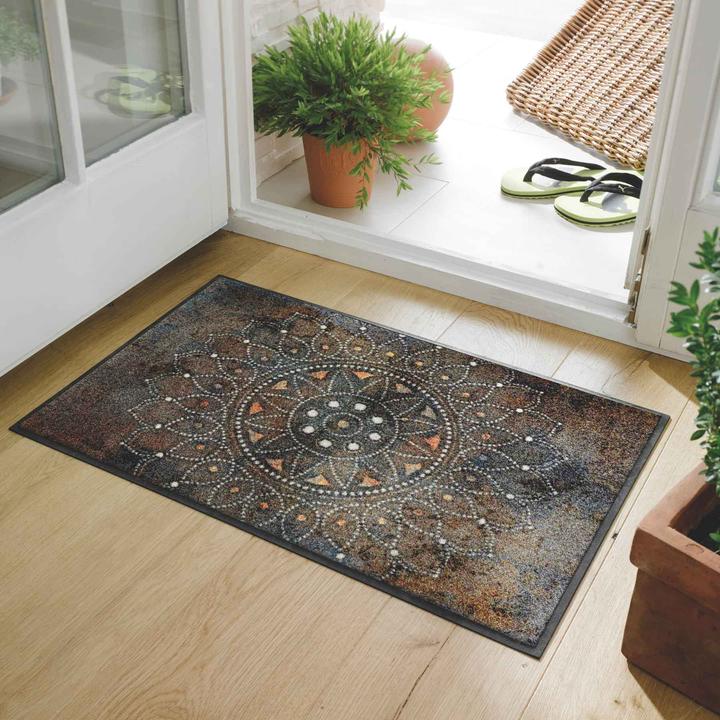 Immagine prodotto Wash + Dry Fussmatte waschbar Madhana 60 x 85 cm rutschfest, pflegeleicht (60 x 85 cm)