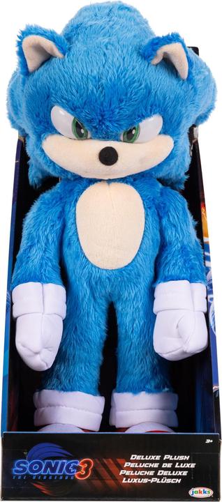 Actual product image Jakks Pacific Sonic the Hedgehog 3 (Movie) Plush 13 Inch Deluxe Sonic (33 cm)
