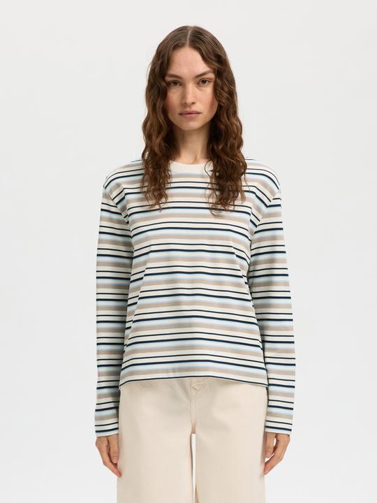Produktbild Selected Slfessential Ls Striped Boxy Tee Noos (S)
