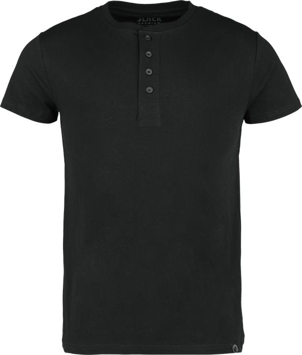 Produktbild Black Premium Double Pack Henley T-Shirts (S)