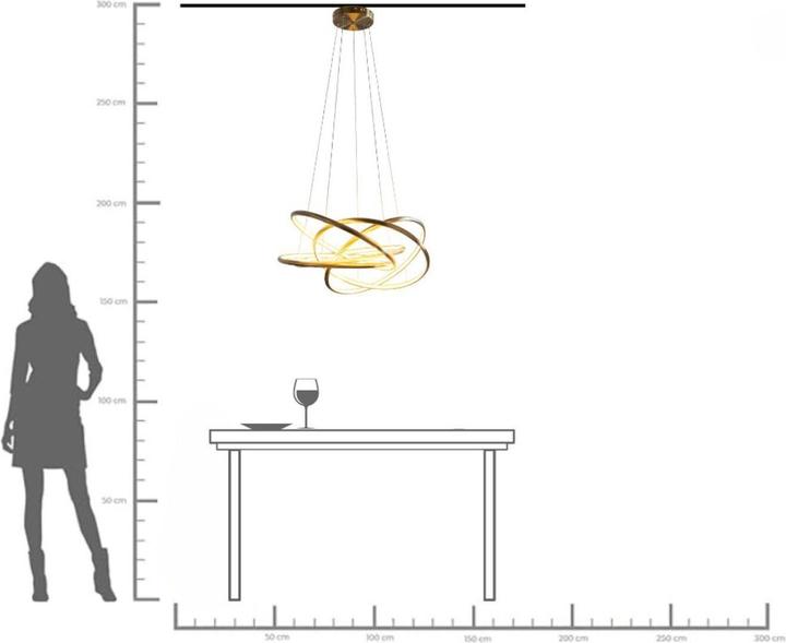 Produktbild Kare Design Hängeleuchte Saturn LED Gold Big (7680 lm)