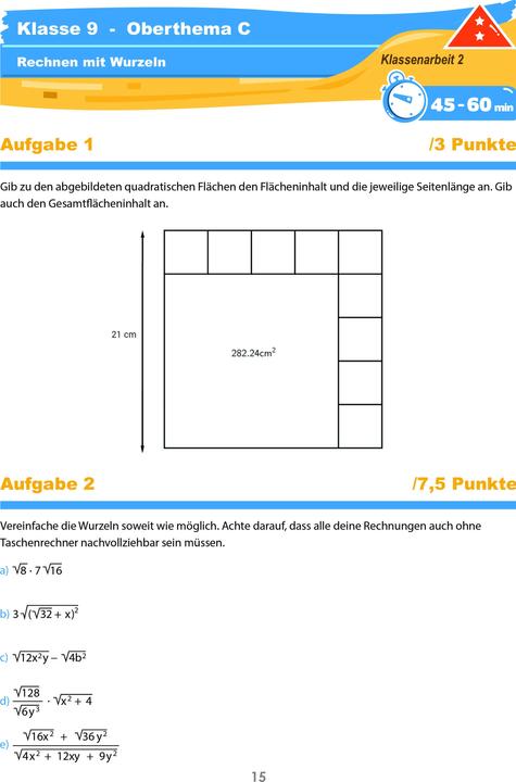 Produktbild Mathematik Klassenarbeitstrainer Klasse 9 - (Deutsch, Christian Hotop, Conrad Zimmermann, Philipp Reutter, 2017)