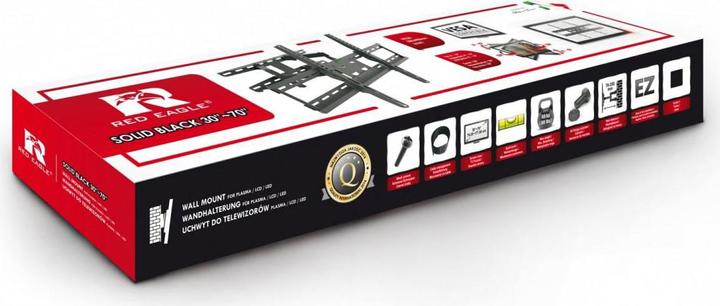 Actual product image Red Eagle Wall mount for LED TV - SOLID BLACK 30-70 (Wall, 40 kg, 30" - 70")