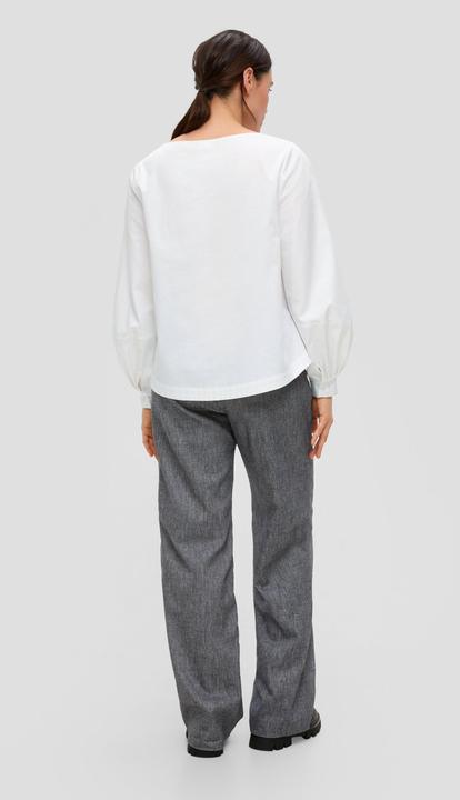 Produktbild s.Oliver Bluse Langarmbluse mit U-Boot-Ausschnitt (32, 36)