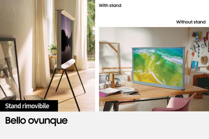 Actual product image Samsung The Serif QE55LS01BAU 55 4K Ultra HD SmartTVG (55", LS01B, QLED, 4K, 2022)