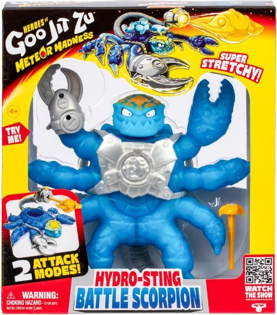 Moose Heroes of Goo Jit Zu Meteor Madness Dehnbare Figur Battle Scorpion Hydro Sting 22 cm