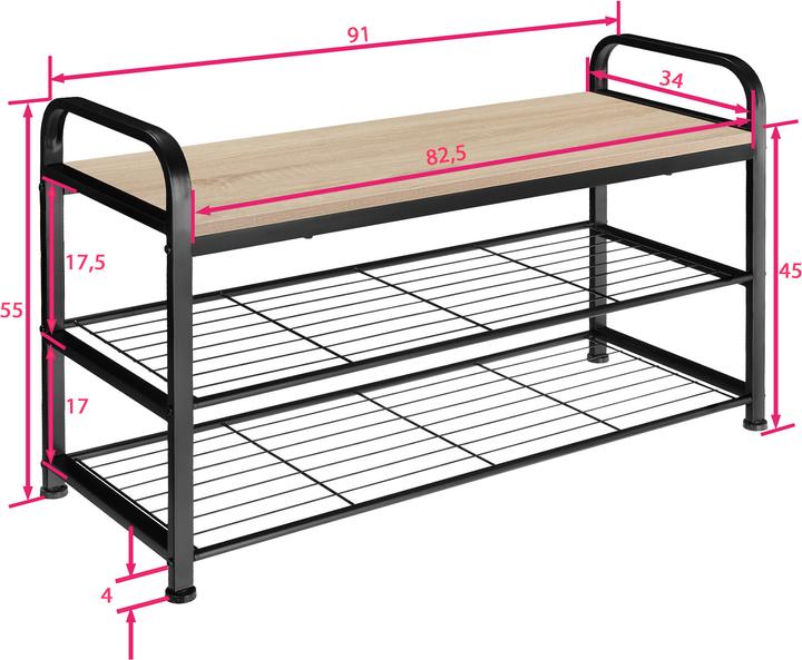 Immagine prodotto tectake Reale (36 x 91 x 55 cm)