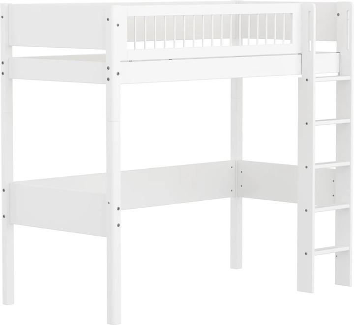 Flexa Hochbett White mit Streben (90 x 200 cm)