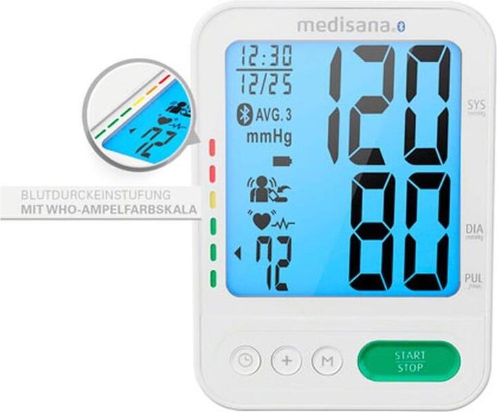 Immagine prodotto Medisana BU 584 connect Misuratore di pressione del braccio superiore con bracciale grande 23-43 cm (Sfigmomanometro per braccio)