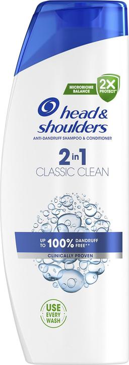 Actual product image Head & Shoulders Classic Clean Anti-Dandruff Shampoo & Conditioner - 2-in-1 Dandruff Shampoo and Conditioner (400 ml)