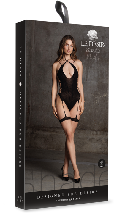 Produktbild Le Désir Metis XVI - Body with Garters and Crossed Neckline - One Size (One Size)
