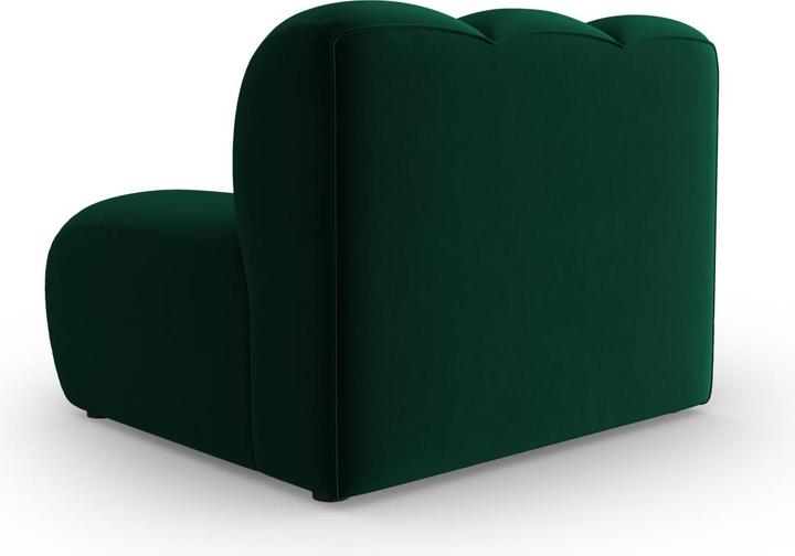 Actual product image Micadoni Velvet Modul Armless, "Lupine", 1 Seat, 92x95x70Made in Europe (2 person sofa, 3-seater, 4-seater)