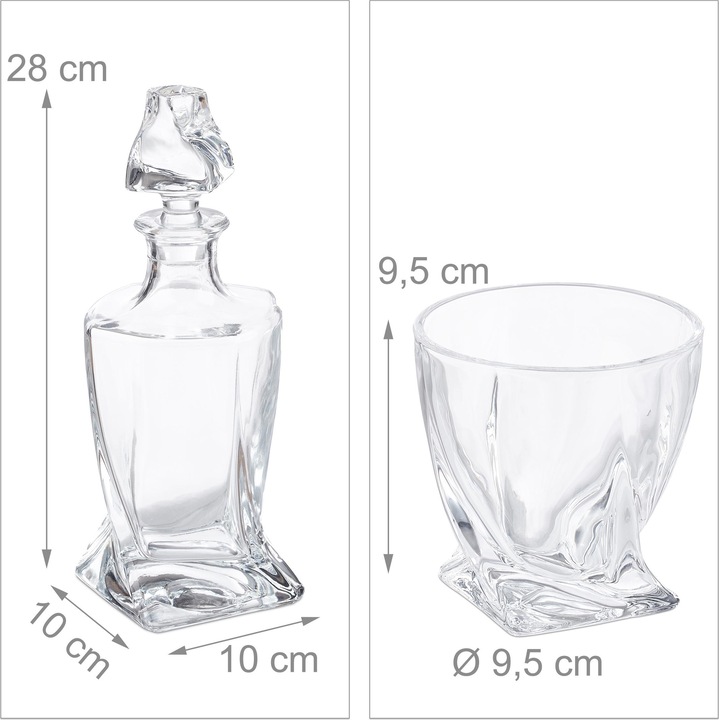 Actual product image Relaxdays Da-whisky set (8 dl, 1 x, Whisky glass)