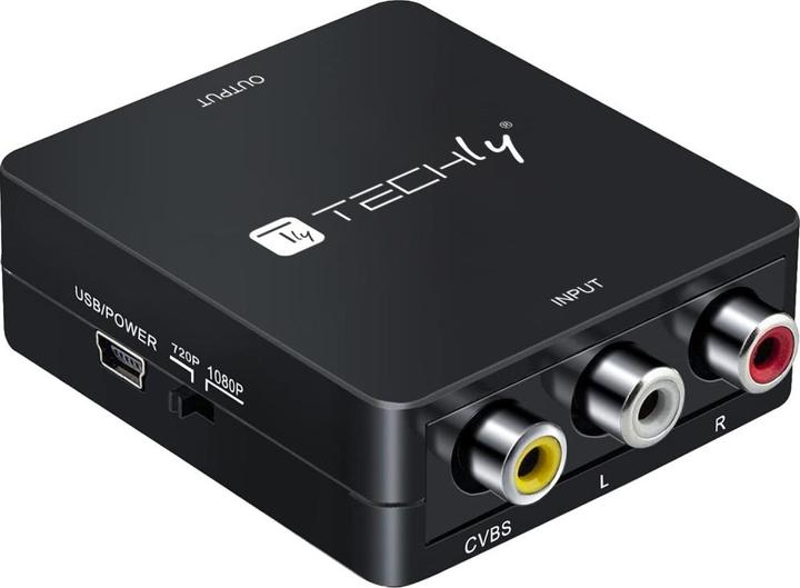 Produktbild NoName AV-Composite-Video- und Audiokonverter 3x Cinch auf HDMI 1080p