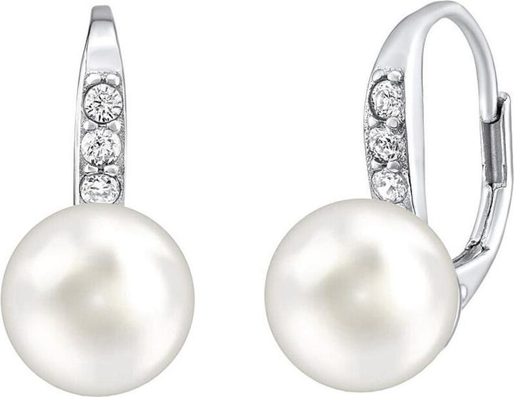 Immagine prodotto Silvego Orecchini in argento con perle bianche e Swarovski LPSER0639