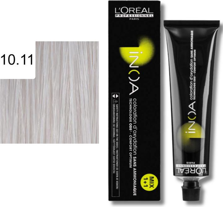 Actual product image L'Oréal Professionnel Inoa (10.11 Platinum Blonde Ash Intensive)