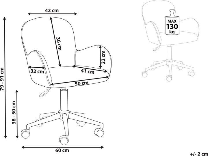 Produktbild Beliani Priddy (38 - 50 cm)