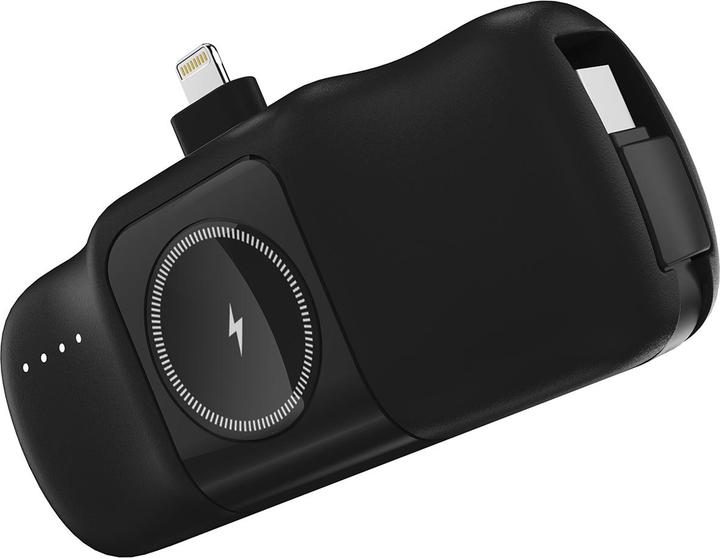 Produktbild Wozinsky WF16-YLS 5000 mAh 15 W Lightning Mini-Powerbank mit integriertem USB-C-Kabel und Apple Watc (5000 mAh, 15 W)