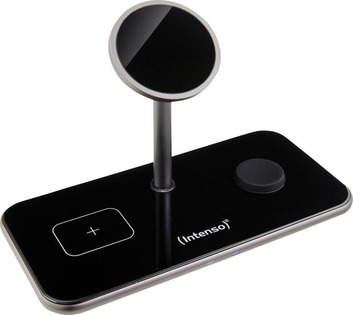 Produktbild Intenso 3in1 Magnetic Wireless Charger MB13 schwarz (15 W)