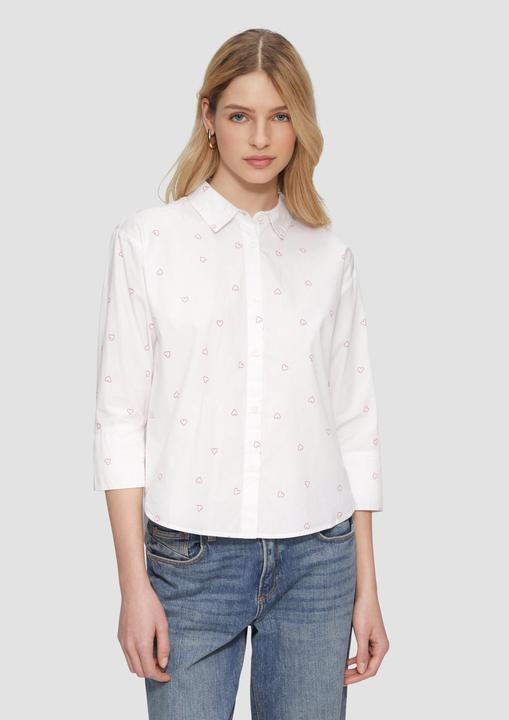 Produktbild S.Oliver Bluse Baumwollbluse mit All-over-Print (44)