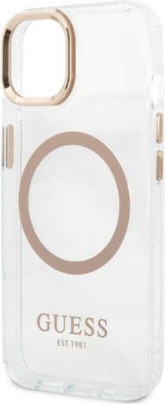 Immagine prodotto Guess GUHMP13MHTRMD iPhone 13 6.1" złoty/oro Custodia rigida in metallo con profilo Magsafe (Apple iPhone 13)