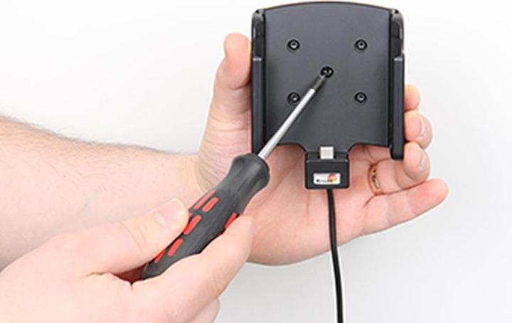 Produktbild Brodit Halter Aktiv, mit Festanschluss, 12/24V, für SAMSUNG Galaxy XCover 7 (Ladung über TypC Ansch