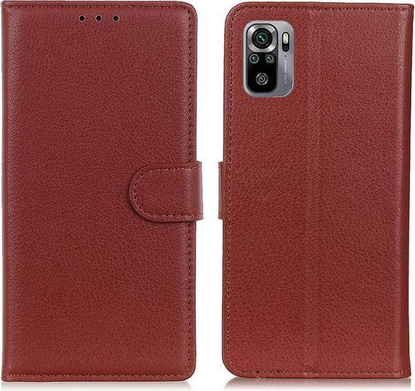 Actual product image MU Classic Litchi Leather Bookcover Series (Xiaomi Mi Note 10, Xiaomi Redmi Note 10S)