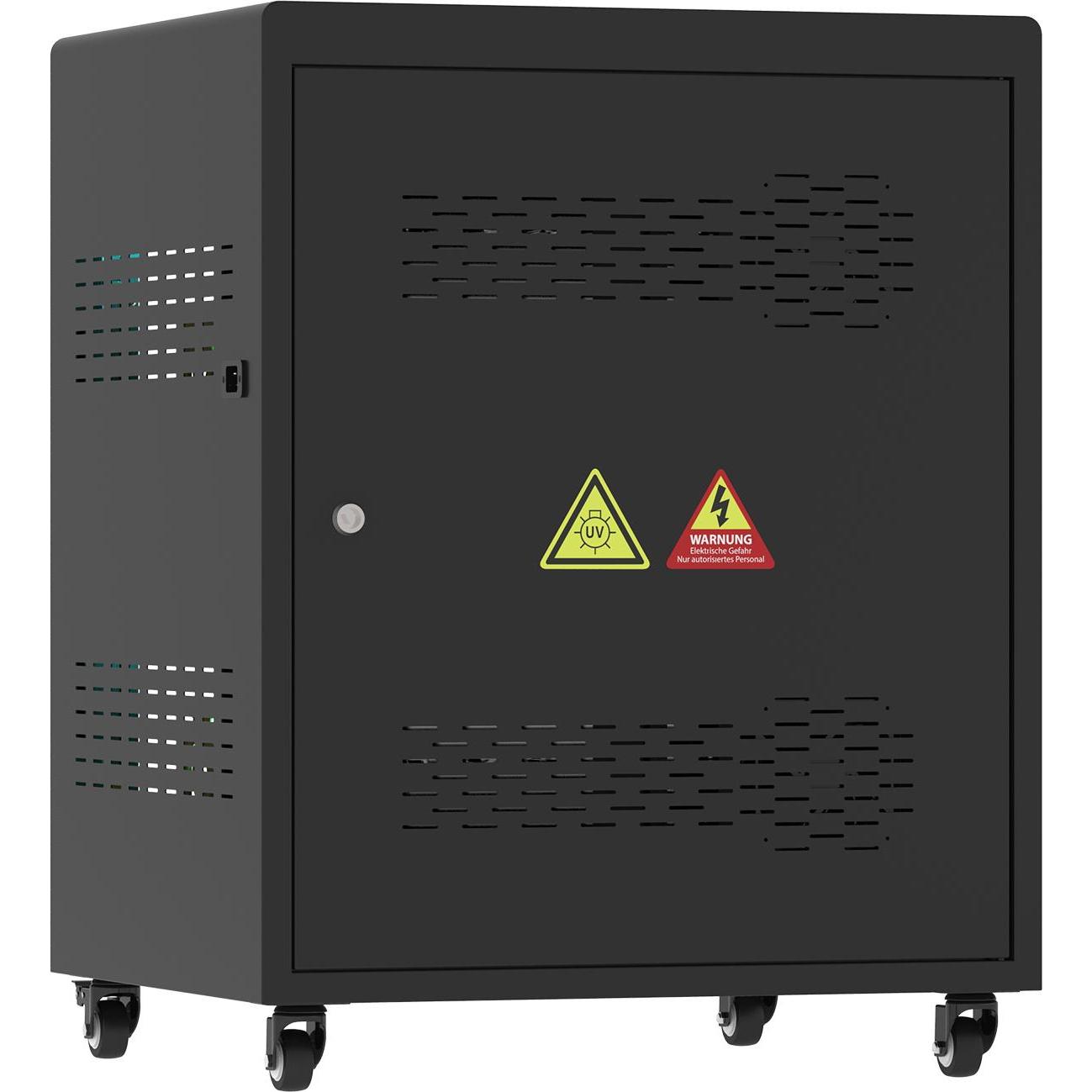 Thumbnail - Good Connections GC ANTARES PRO N24C Ladewagen bis 15,6" USB-C 65W PD3.0 UVC-Desinfekt. schwarz, Notebookwagen, Schwarz