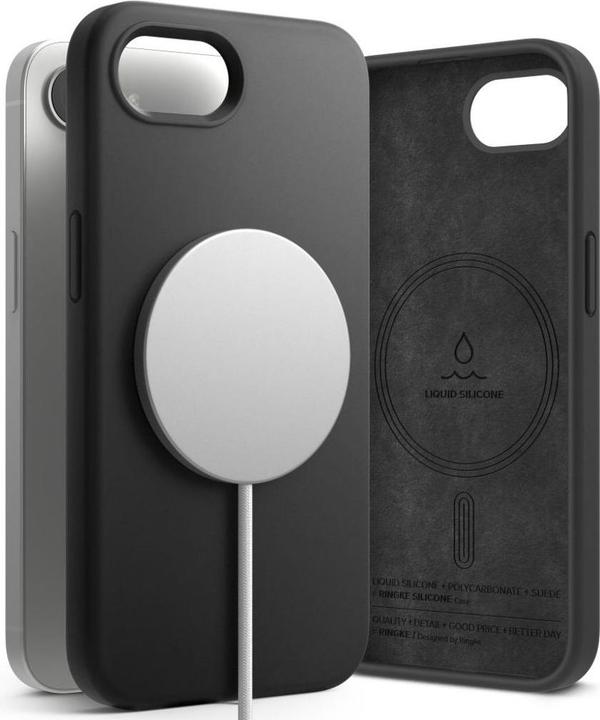 Produktbild Ringke Silicone Magsafe iPhone 16e Case - Black (Apple iPhone 16e)