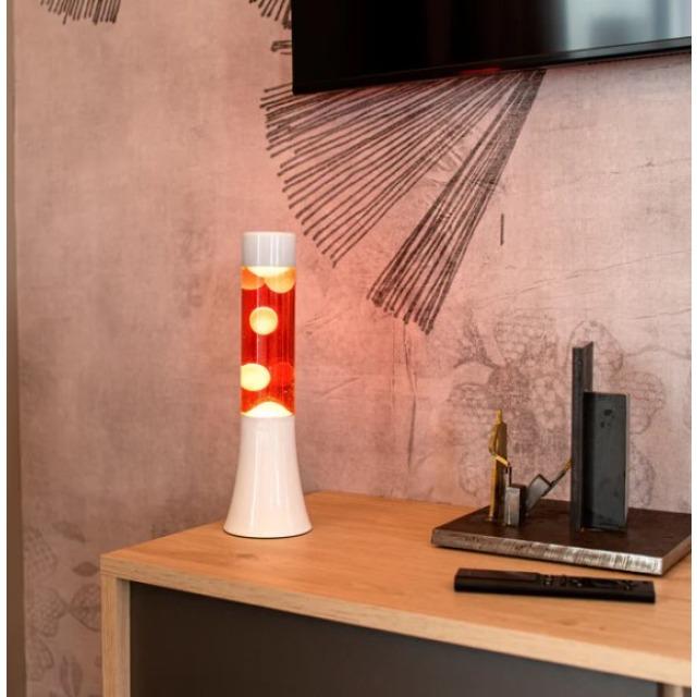 Image du produit Fisura Mini lampe à lave rouge et blanche