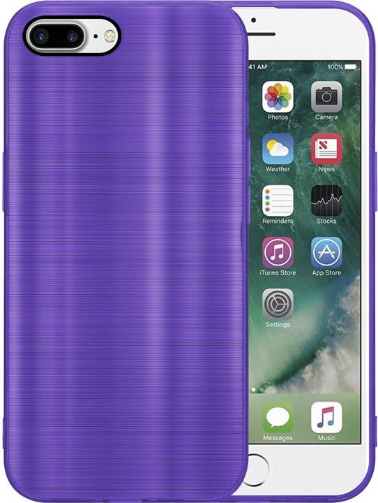 Produktbild Cadorabo Hülle für Apple iPhone 7 PLUS / 7S PLUS / 8 PLUS im TPU Brushed Kameraschutz LM160 Style (Apple iPhone 7 Plus, Apple iPhone 7s Plus)