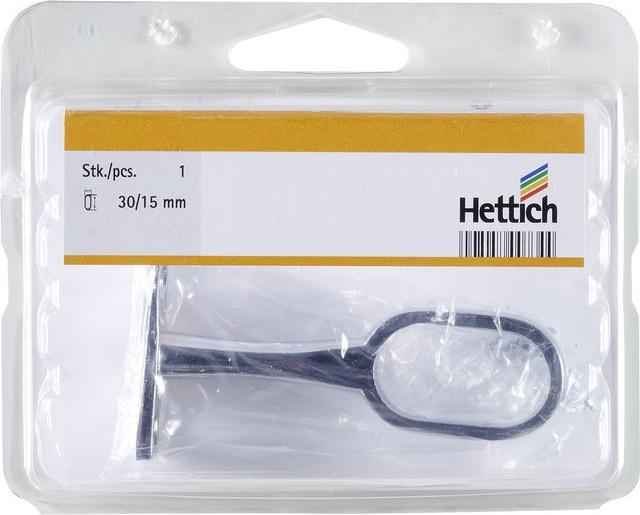 Actual product image Hettich Schrankrohr-Mittelträger, für Rohrprofil oval 15 x 30 mm, verchromt